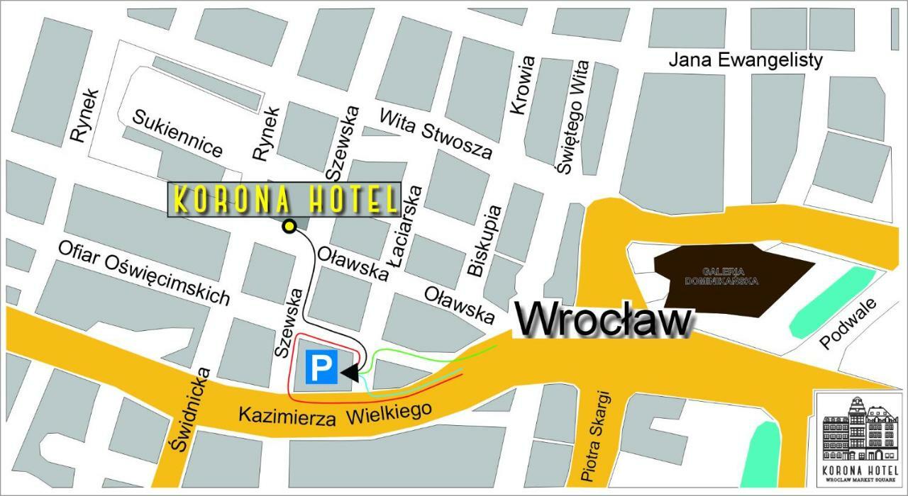 Korona Hotel Wroclaw Market Square Екстериор снимка